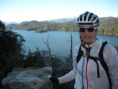 Sara Blyth Cycling on the  tour with redspokes
